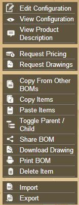 Item Actions