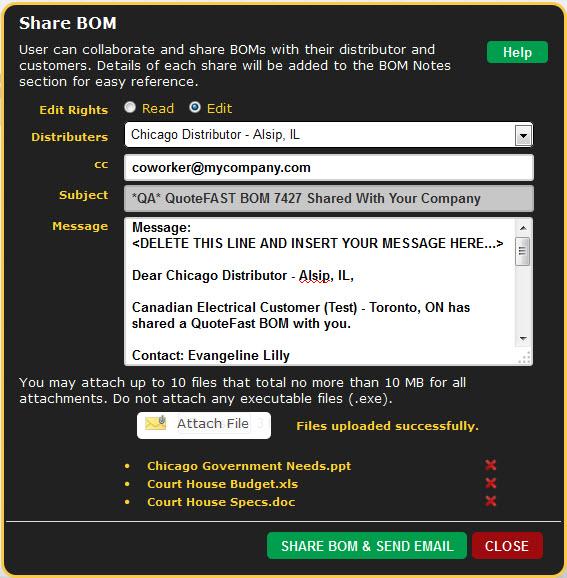 Share BOM example