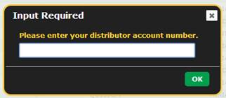 enter distributor 5 digit