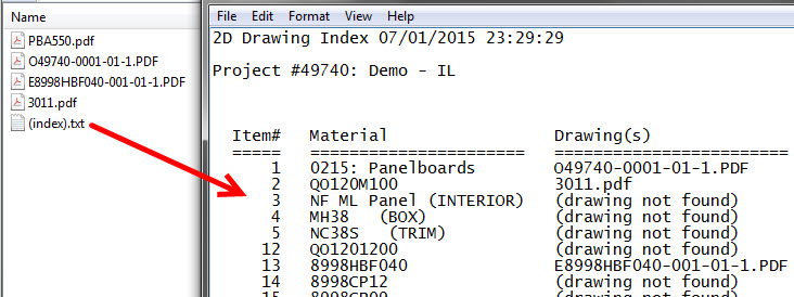 Download Drawings List