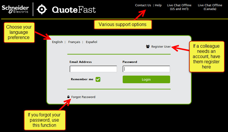 New User Interface Login