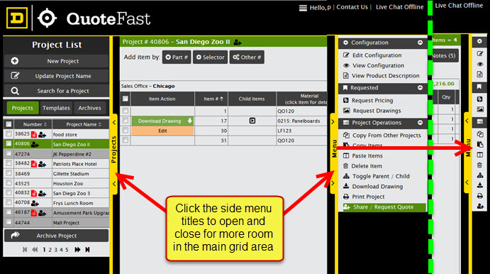 Side Menus